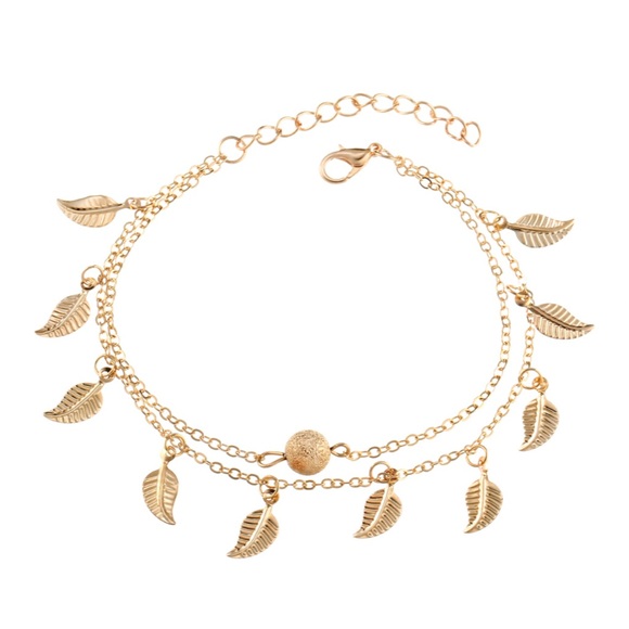 🆕Fashion Leaf Decorated Anklet - Picture 4 of 5